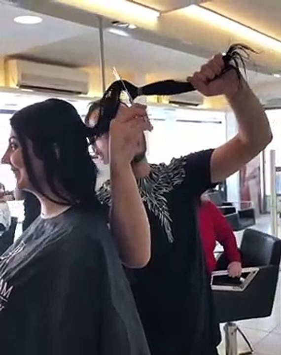 Fresh new haircut - Long Bob Haircut