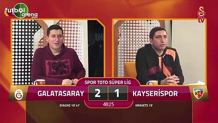 Nagatomo'nun golünde GS TV spikerleri