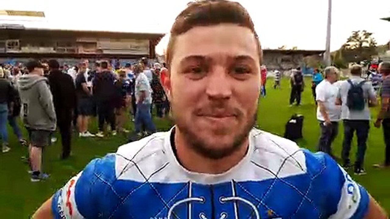 Rugby - Finales AuRa à Bourgoin : la réaction d'Antoine Serre (Romans Péage) après la défaite contre le Servette de Genève