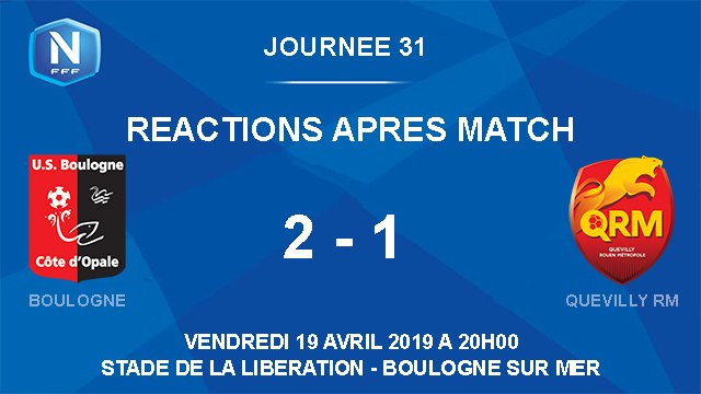 [NATIONAL] J31 Réactions après match USBCO - Quevilly RM