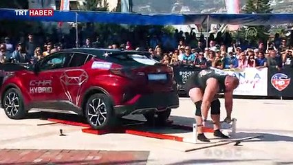 Dünyanın en güçlü adamları Alanya'da yarıştı