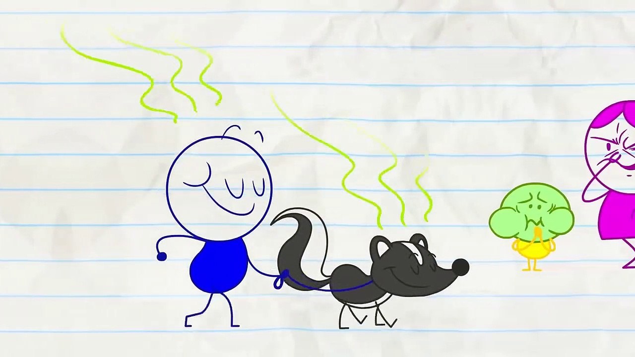 Crayon Amusant Sent comme une Mouffette! en ODORABLE - Animation Dessins animés