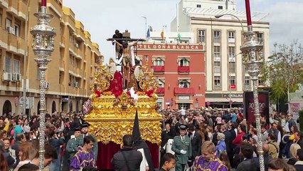 Cristo de las Cinco Llagas llegando a Escuelas Pías