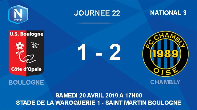 [NATIONAL 3] J22 Résumé USBCO - Chambly