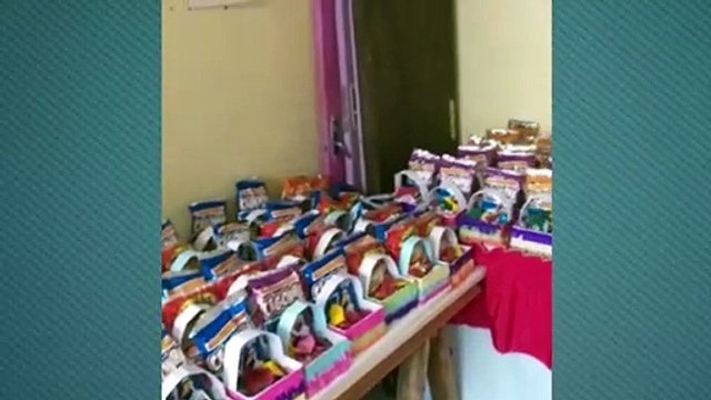 Em ação de páscoa moradora distribui 145 cestas para crianças carentes
