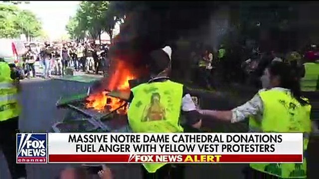 Billions pledged to rebuild Notre Dame Cathedral fuels protests in Paris - Fox News Video