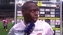 Réaction de Prince Oniangué après OGC Nice / SMCaen