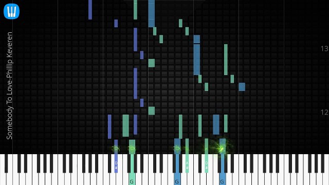 [Piano Solo]Somebody To Love, Phillip Keveren-Synthesia Piano Tutorial