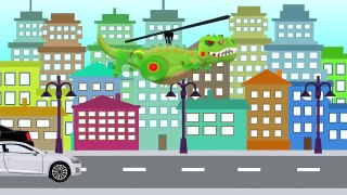 Le Dinosaure attaque | Réservoir et l'hélicoptère de la Fabrique de Jouets Pour bébés | Dinosaures atakuje BAJKA