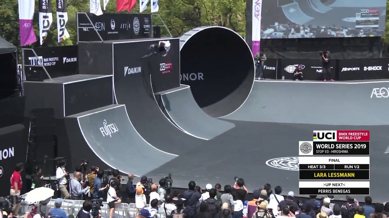 Lara Lessmann | 2nd place - UCI BMX Freestyle Park World Cup Women Final | FISE Hiroshima 2019