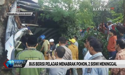 Bus Rombongan Pelajar Kecelakaan di Sukabumi, 2 Siswi Meninggal
