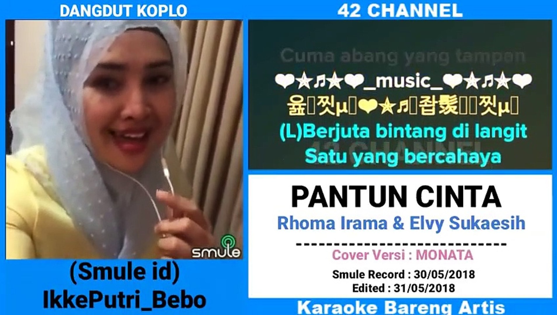 Pantun Cinta Karaoke Bareng Artis 3 Video Dailymotion