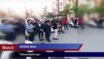 Video herunterladen: Düğün bahanesiyle havaya ateş açan magandalar kamerada