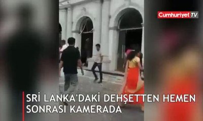 Sri Lanka'daki dehşetten hemen sonrası kamerada