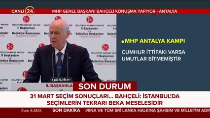 MHP Genel Başkanı Bahçeli konuşuyor