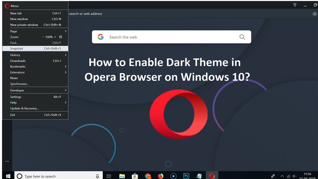 How to Enable Dark Theme in Opera Browser on Windows 10?