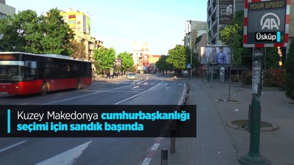 Kuzey Makedonya cumhurbaşkanlığı seçimi için sandık başında
