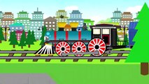 سيارات للأطفال - حفارة صغيرة & جرار &أمبير ؛ سيارة &أمبير ؛ القطار | آلات البناء | الموسيقى للأطفال