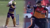 IPL 2019 KKR vs SRH: Khaleel Ahmed strikes in first over, Sunil Narine depart | वनइंडिया हिंदी