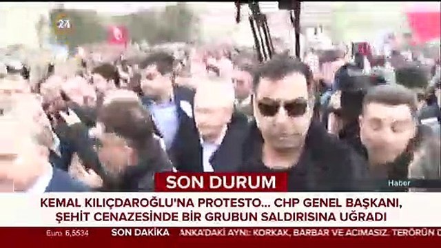 Kılıçdaroğlu'na şehit cenazesinde saldırı