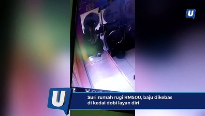 Surirumah rugi RM500, baju dikebas di kedai dobi layan diri