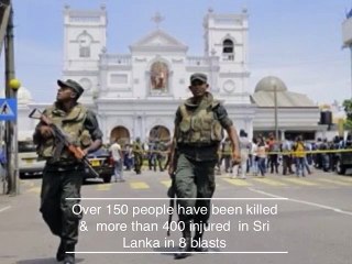 8 blasts rock Sri Lanka on Easter Sunday