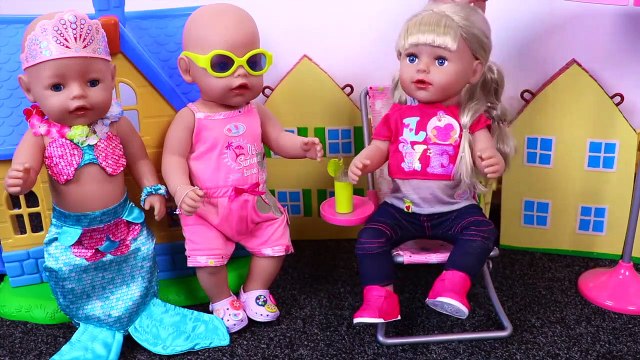 Baby Doll Fruit Mixer and Kitchen refrigerator toys * playing AG dolls & food toy for kids