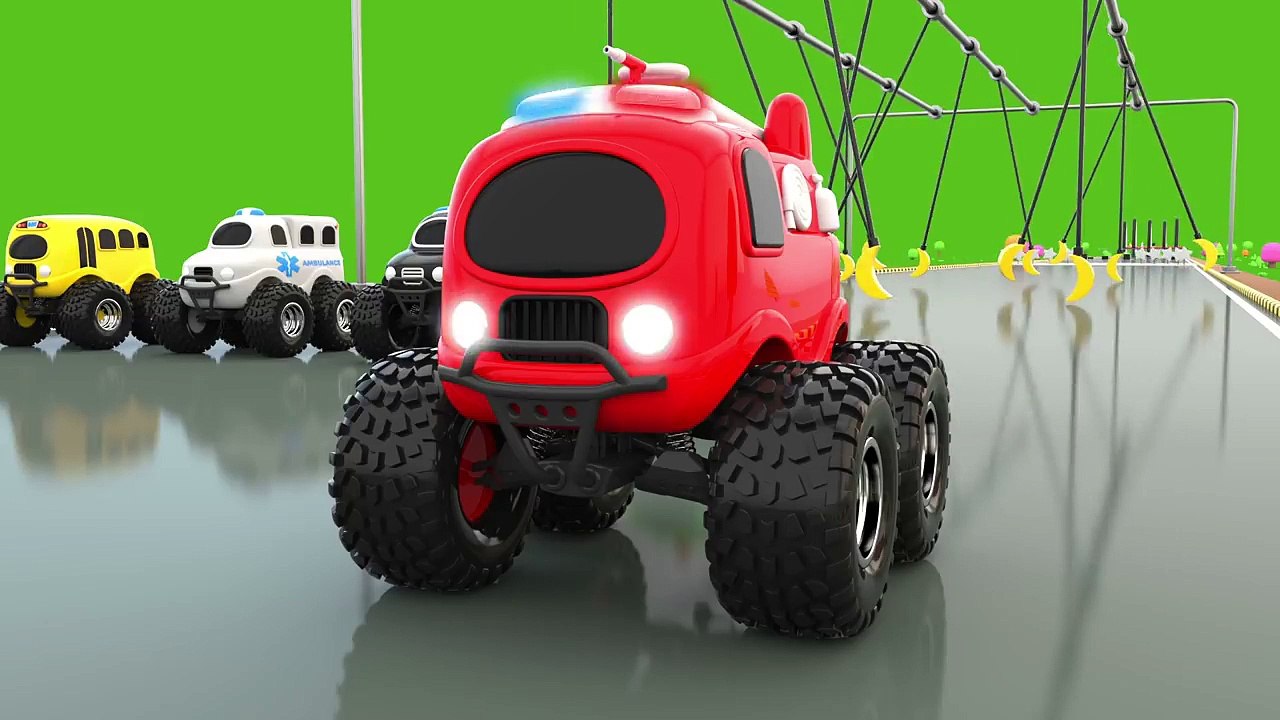 Monster Cars Play with Shapes - Learning Videos