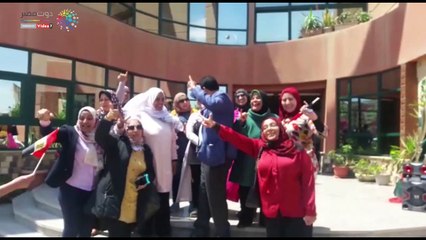 مسيرة لعمال مصانع الدلتا لبنجر السكر بكفر الشيخ للمشاركة بالاستفتاء