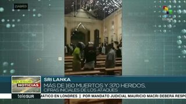 Ataque violento en Sri Lanka deja 160 muertos y 370 heridos