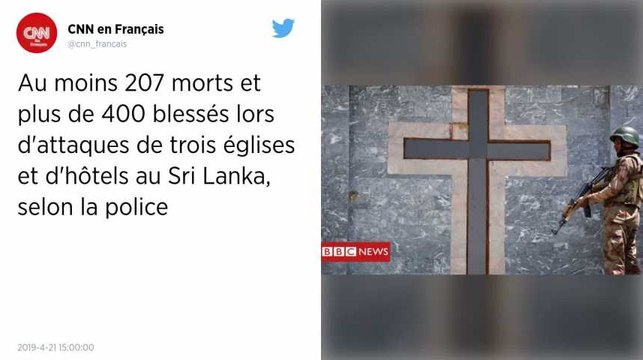 Attaques en pleine fête de Pâques au Sri Lanka : le bilan s’alourdit à 207 morts et plus de 450 blessés