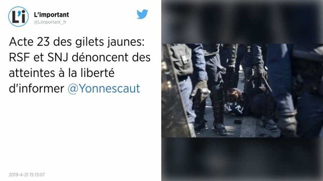 Gilets jaunes. Des atteintes à la liberté d’informer dénoncées par Reporters sans frontière et le SNJ