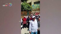 حشود عمالية من المصرية للاتصالات لدعم الاستفتاء على التعديلات الدستورية