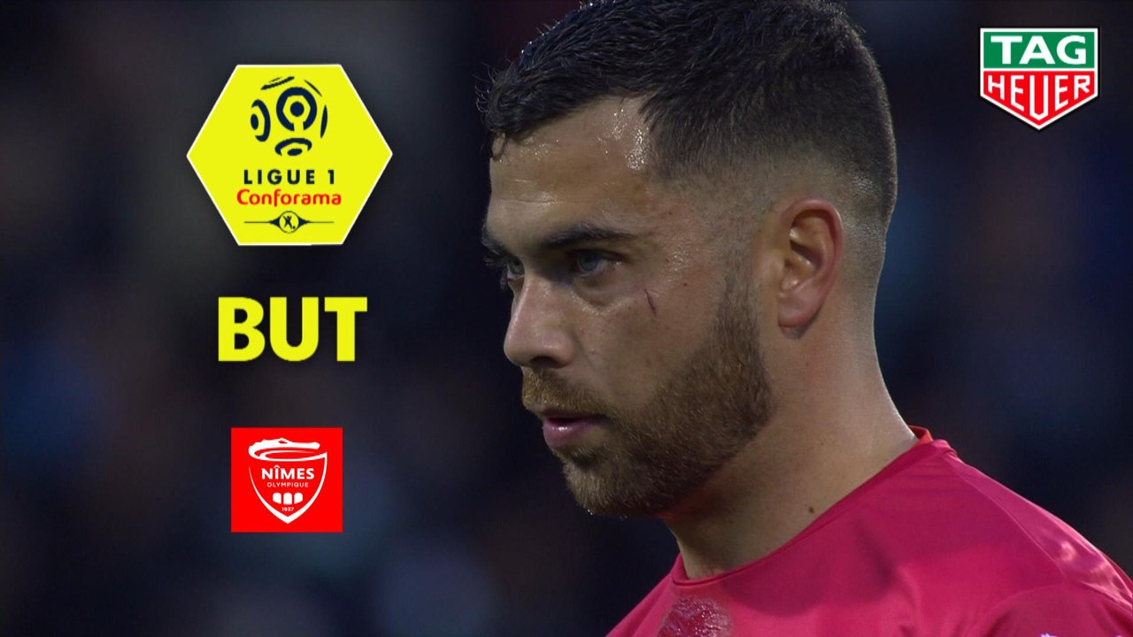 But Téji SAVANIER (16ème pen) / Nîmes Olympique - Girondins de Bordeaux - (2-1) - (NIMES-GdB) / 2018-19