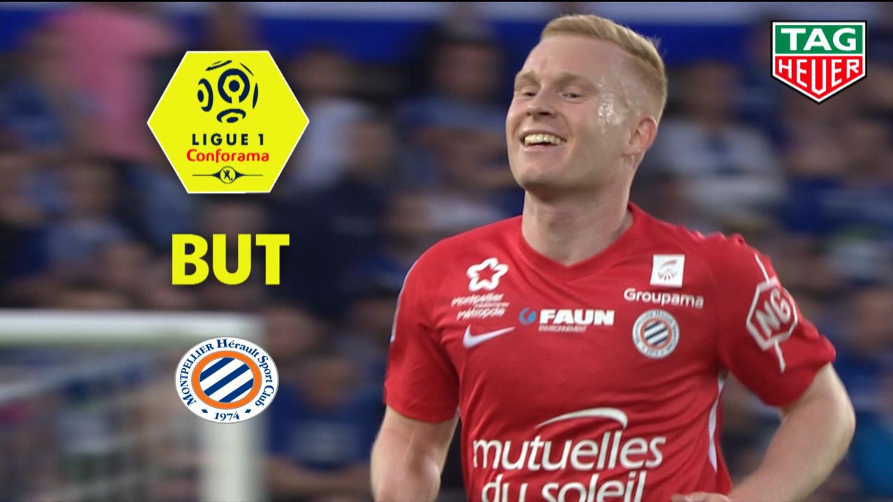 But Florent MOLLET (28ème) / RC Strasbourg Alsace - Montpellier Hérault SC - (1-3) - (RCSA-MHSC) / 2018-19