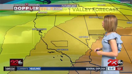 Seasonal and sunny today, high temperatures expected this week