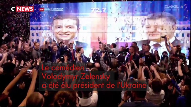 Présidentielle en Ukraine : victoire écrasante du comédien Volodymyr Zelensky