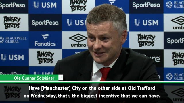 Manchester City at home is our incentive to change our form - Solskjaer