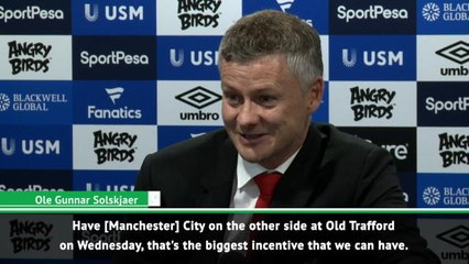Manchester City at home is our incentive to change our form - Solskjaer