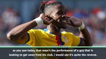 Zaha played like someone who wants to stay at Crystal Palace - Hodgson