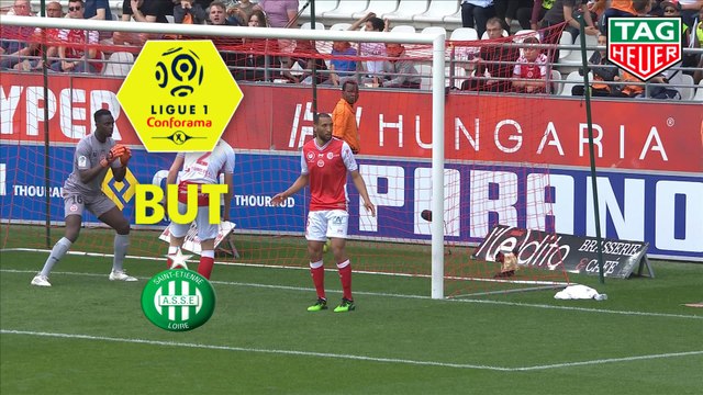 But Björn ENGELS (51ème csc) / Stade de Reims - AS Saint-Etienne - (0-2) - (REIMS-ASSE) / 2018-19
