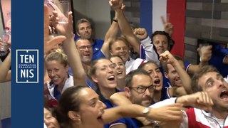 Fed Cup France-Roumanie : un selfie arrosé !