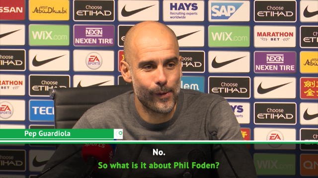 I've never seen a player like Phil Foden, he's special - Guardiola