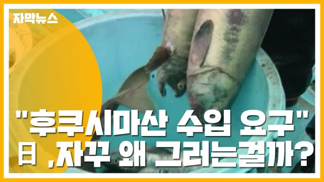 [자막뉴스] 후쿠시마산 수입 계속 요구 ...日 어이없는 주장 왜? / YTN
