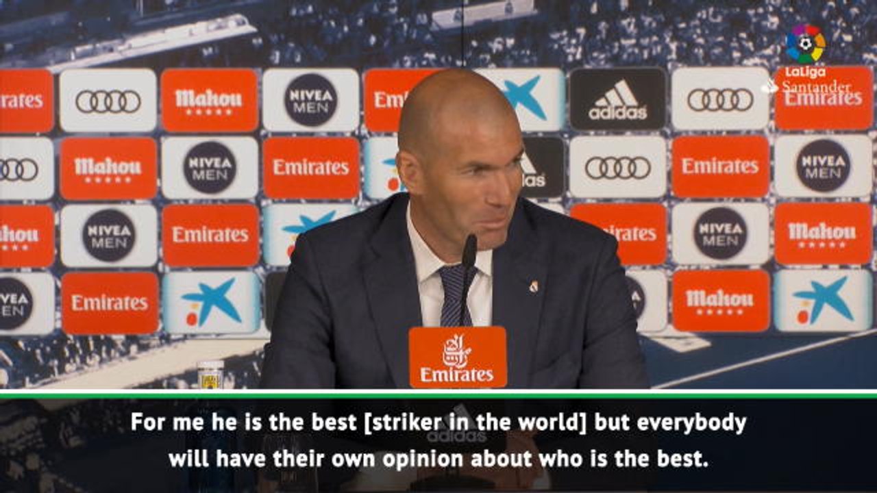 For me, Benzema is the best striker in the world- Zidane