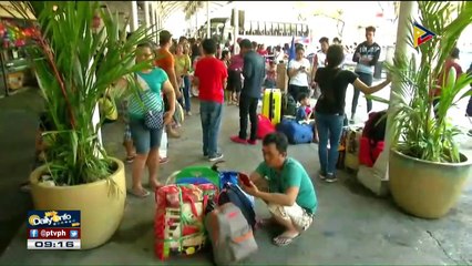 Mga pasahero, dagsa pa rin sa Araneta center bus terminal