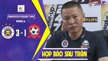 HLV Chu Đình Nghiêm hạnh phúc sau cuộc lội ngược dòng của Hà Nội trước Hải Phòng | HANOI FC