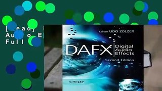 [Read] DAFX: Digital Audio Effects  For Full