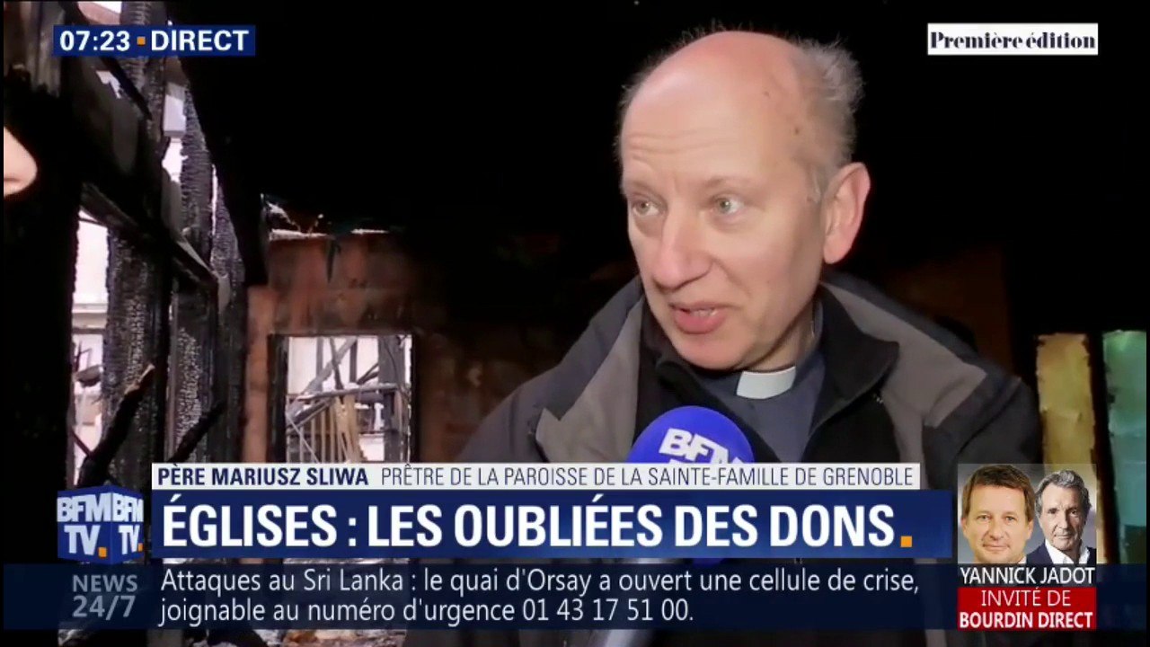 Ce prêtre souhaiterait récupérer 1% des dons à Notre-Dame pour rebâtir ou rénover d'autres églises