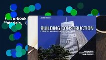 Full E-book  Building Construction: Principles, Materials,   Systems  Review